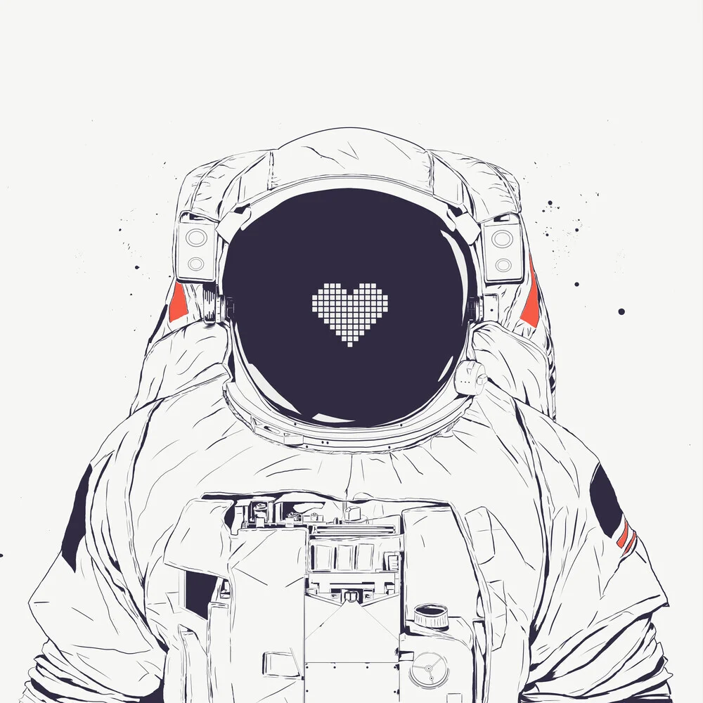 Astronaut love - fotokunst von Balazs Solti