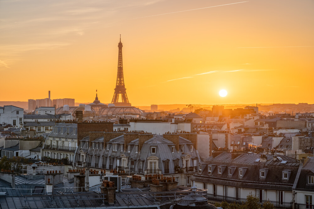 Sunset in Paris - Fineart photography by Jan Becke