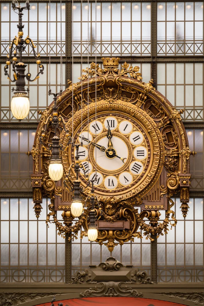 Große Bahnhofsuhr im Musée d'Orsay - fotokunst von Jan Becke