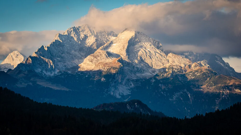 Wettersteingebirge in Watte - fotokunst von Martin Wasilewski