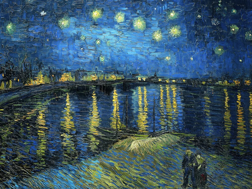 Vincent van Gogh - Sternennacht über der Rhone - fotokunst von Art Classics