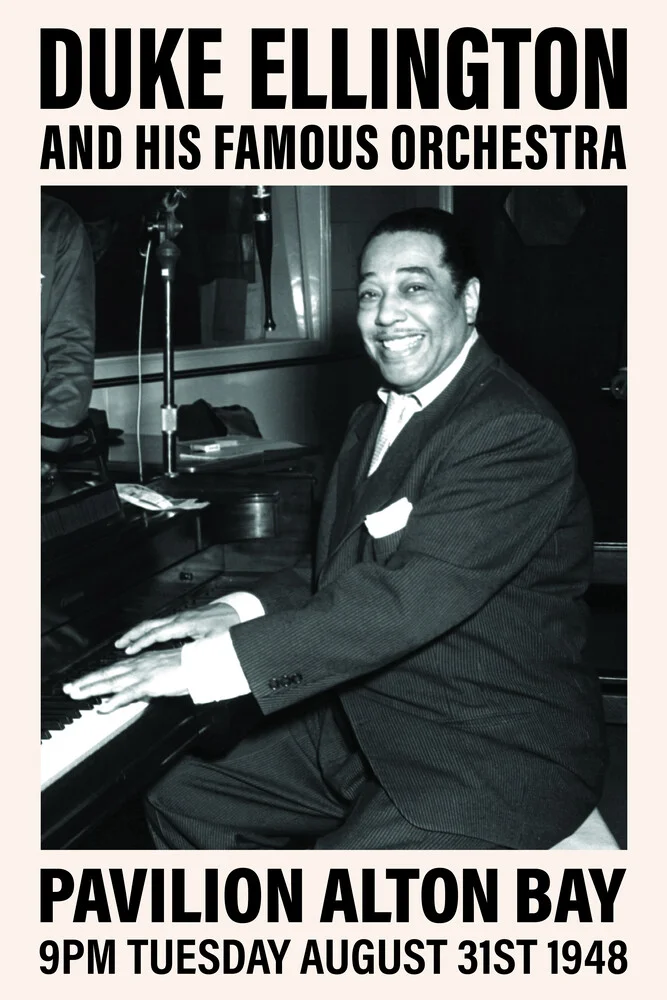 Duke Ellington at Pavilion Alton Bay - fotokunst von Vintage Collection