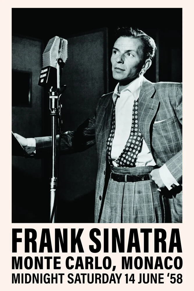 Frank Sinatra in Monte Carlo - fotokunst von Vintage Collection