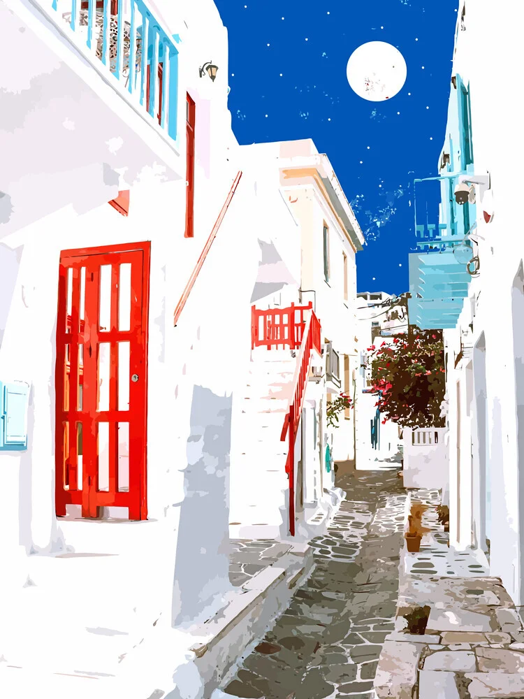 Greek Trip Down Memory Lane, Indien – Fotokunst von Uma Gokhale als Poster oder Acrylglasbild