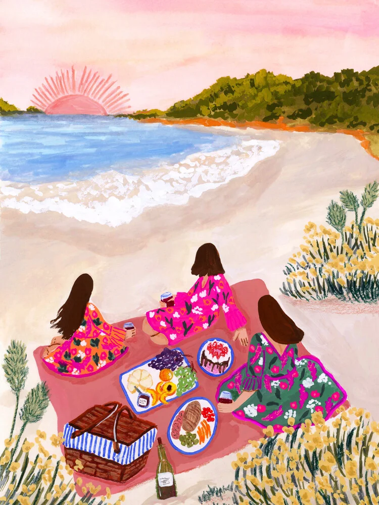 Beach Picnic - fotokunst von Sarah Gesek