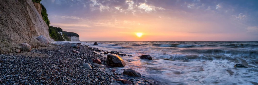 Sunrise at the chalk cliffs on Ruegen - Fineart photography by Jan Becke