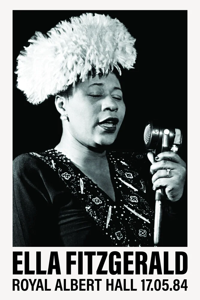 Ella Fitzgerald Royal Albert Hall - fotokunst von Vintage Collection