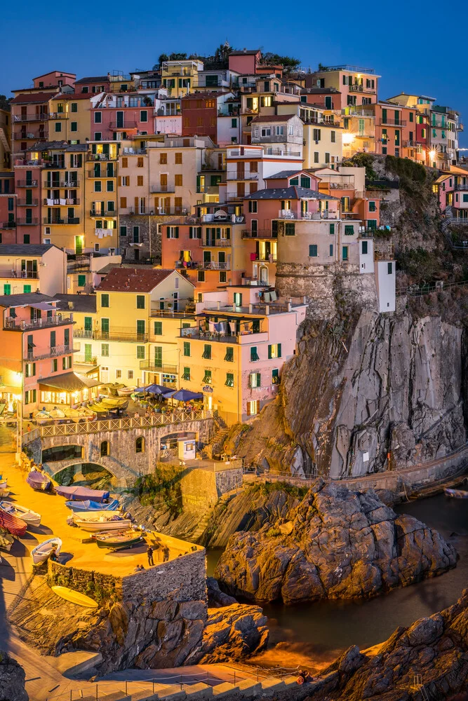 Colorful houses in Manarola - Fineart photography by Jan Becke