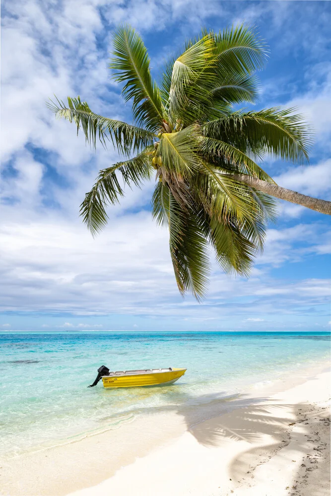 Urlaub am Palmenstrand auf Bora Bora - fotokunst von Jan Becke