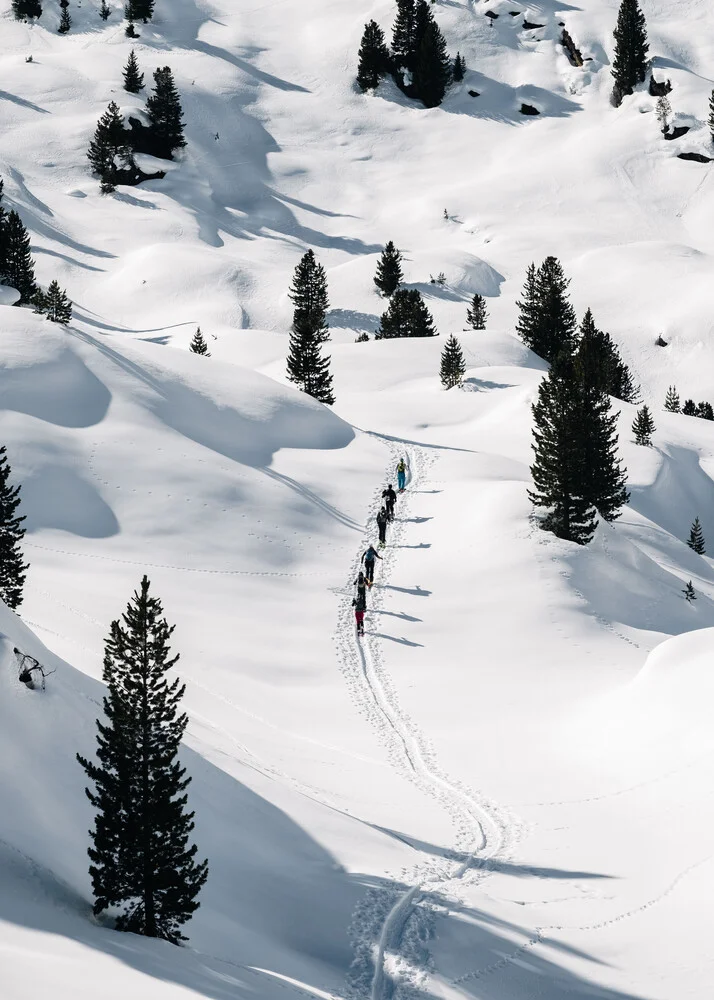 Skitour with friends - fotokunst von Felix Dorn