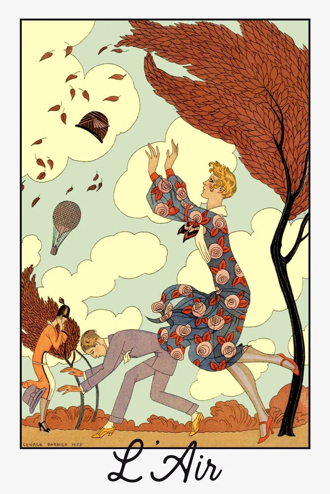 George Barbier: L'Air - Fineart photography by Art Classics