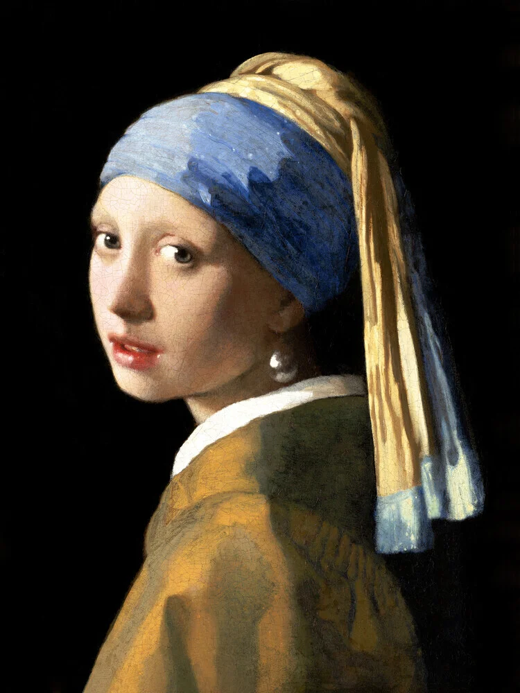 Johannes Vermeer: Mädchen mit dem Perlenohrring - fotokunst von Art Classics