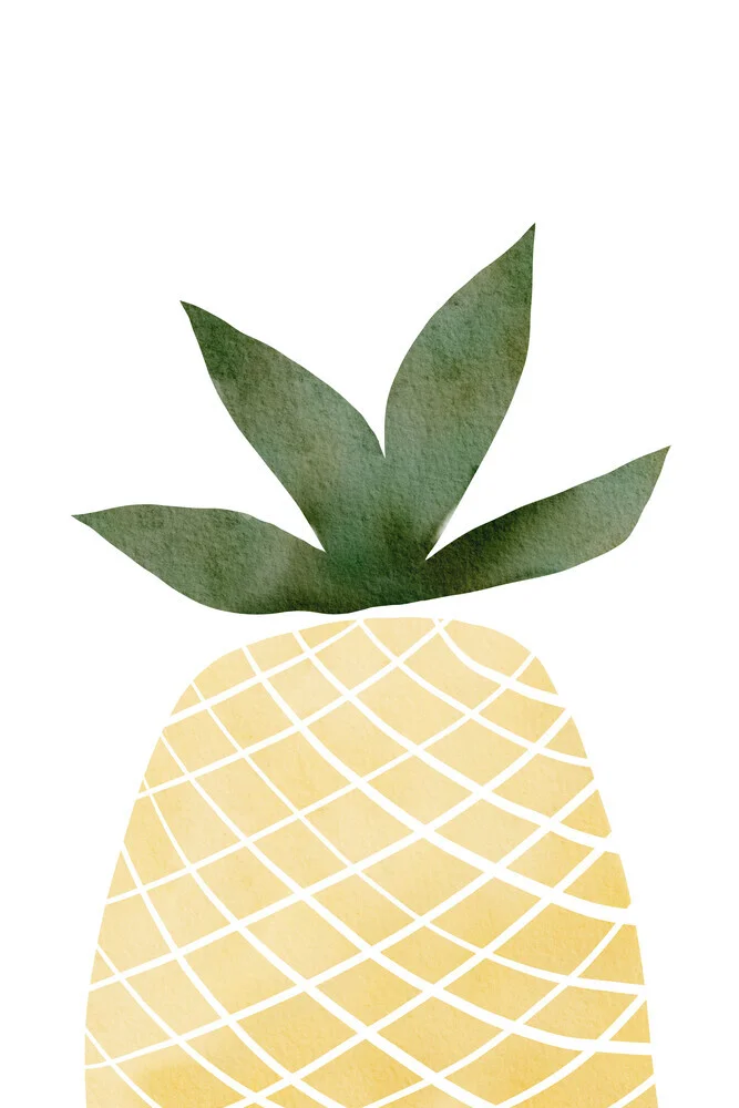 Pineapple Painting Art - fotokunst von Nikki Thaitanom