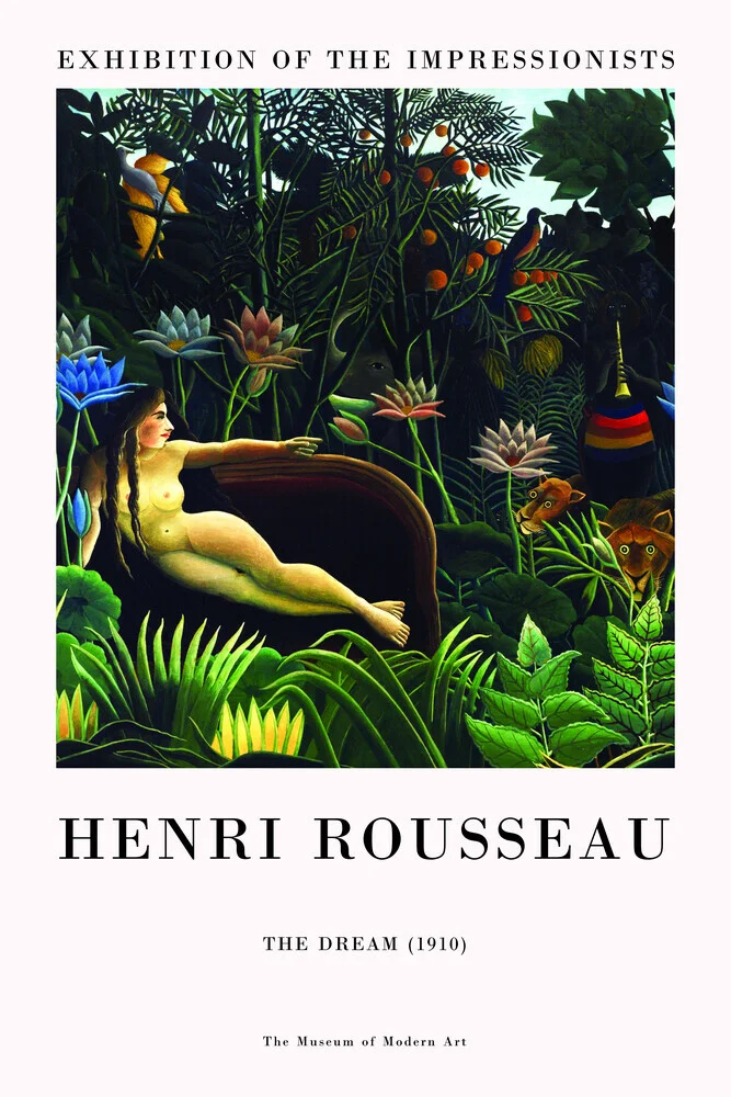 Henri Rousseau: Der Traum - Ausstellungsposter - fotokunst von Art Classics