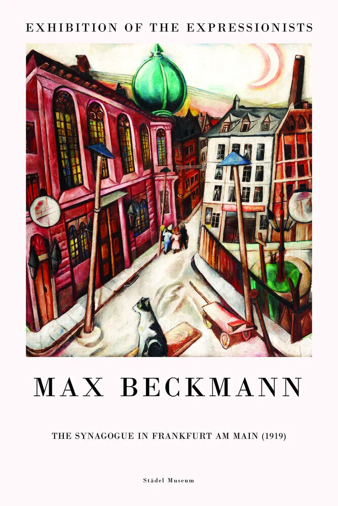 Max Beckmann: Die Synagoge in Frankfurt am Main - fotokunst von Art Classics