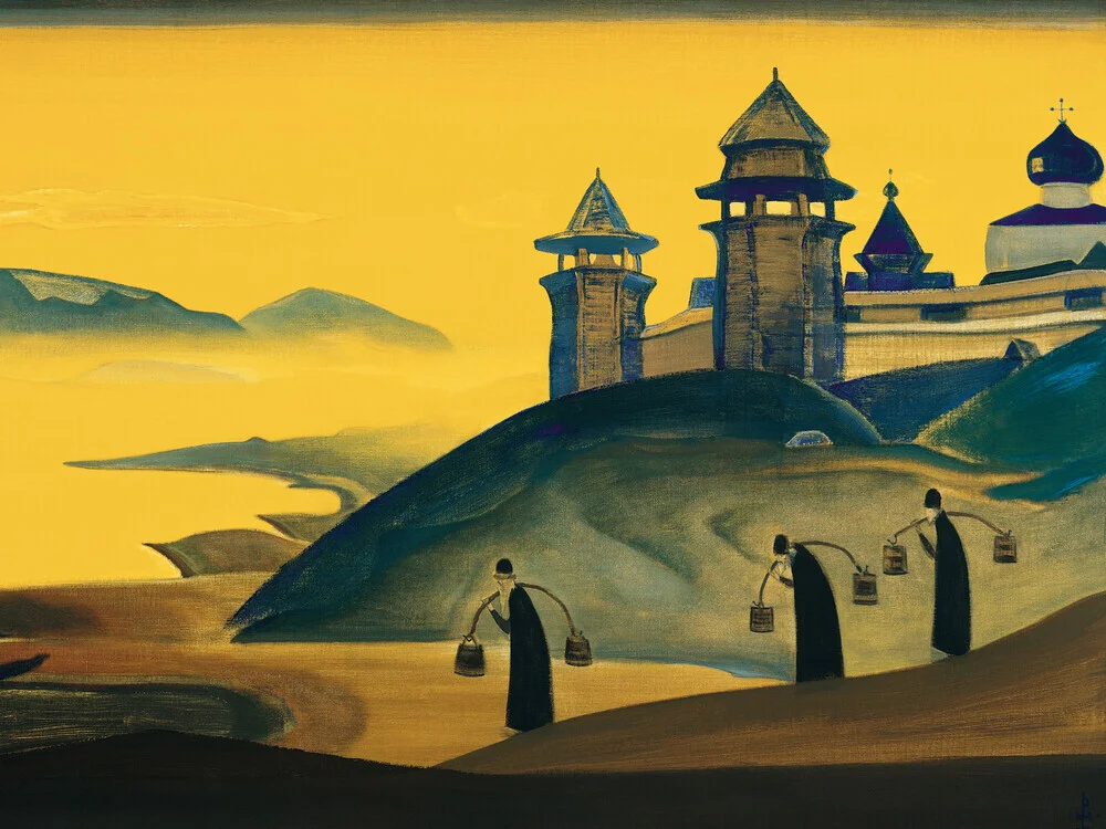 Nicholas Roerich: And We are Trying - Ausstellungsposter - fotokunst von Art Classics