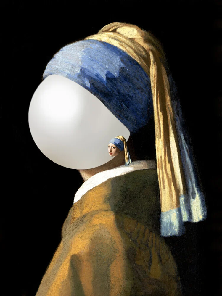 Pearl with a girl earring - fotokunst von Art Classics