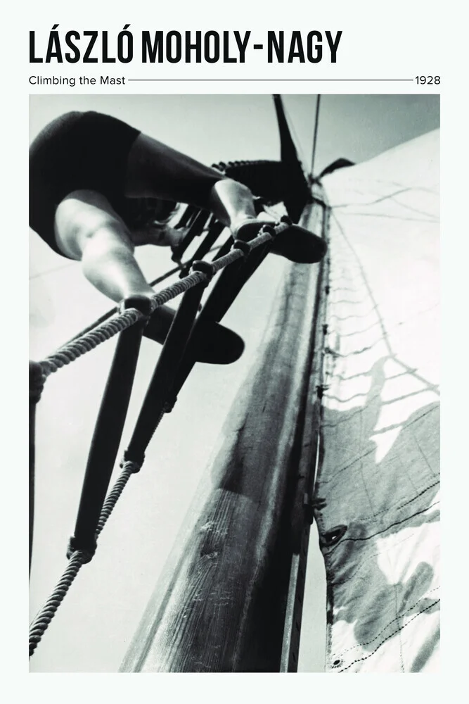 László Moholy-Nagy: Climbing the Mast (1928 ) - Fineart photography by Art Classics