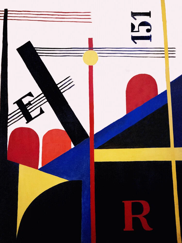 László Moholy-Nagy: Large Railway Painting (1920) - Fineart photography by Bauhaus Collection