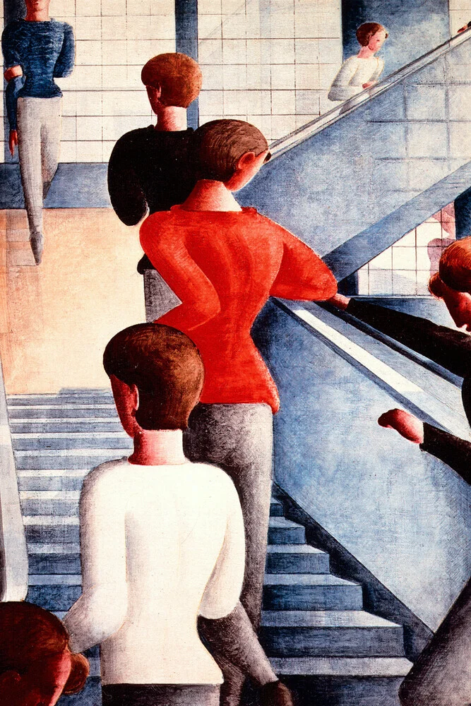 Oskar Schlemmer: Bauhaustreppe (1932) - fotokunst von Bauhaus Collection