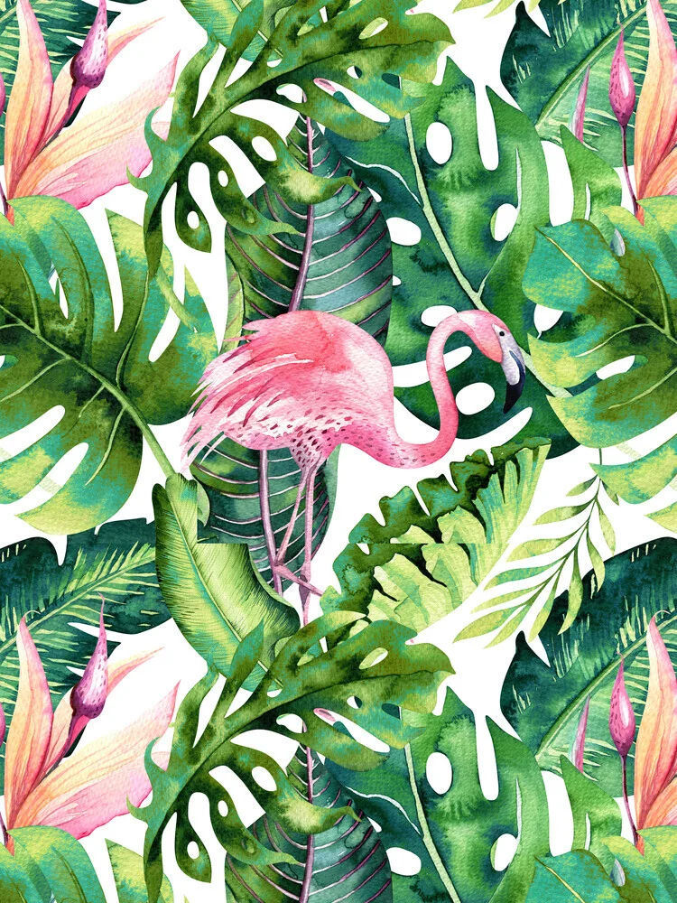 Flamingo Tropical II - fotokunst von Uma Gokhale