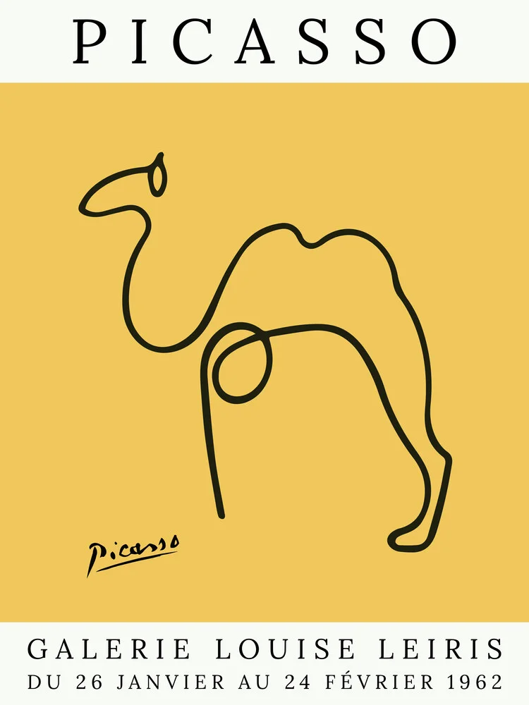Picasso Kamel – gelb - fotokunst von Art Classics