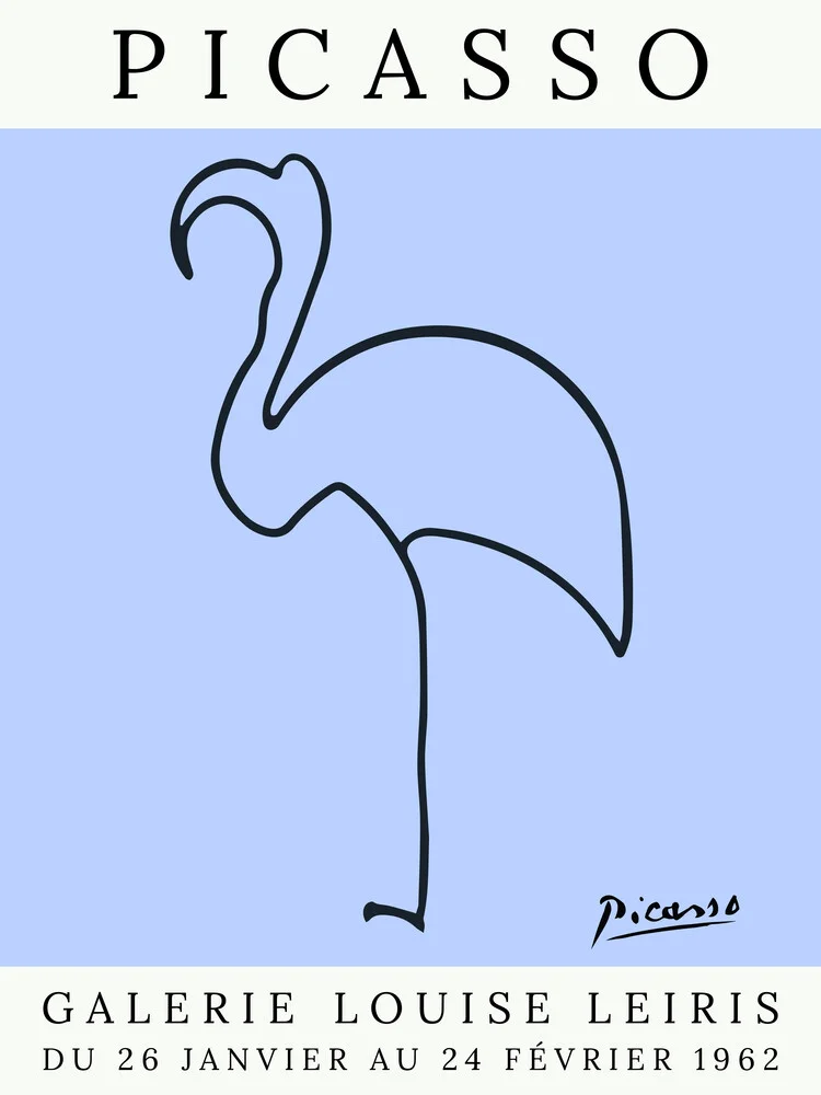 Picasso Flamingo – violett - fotokunst von Art Classics