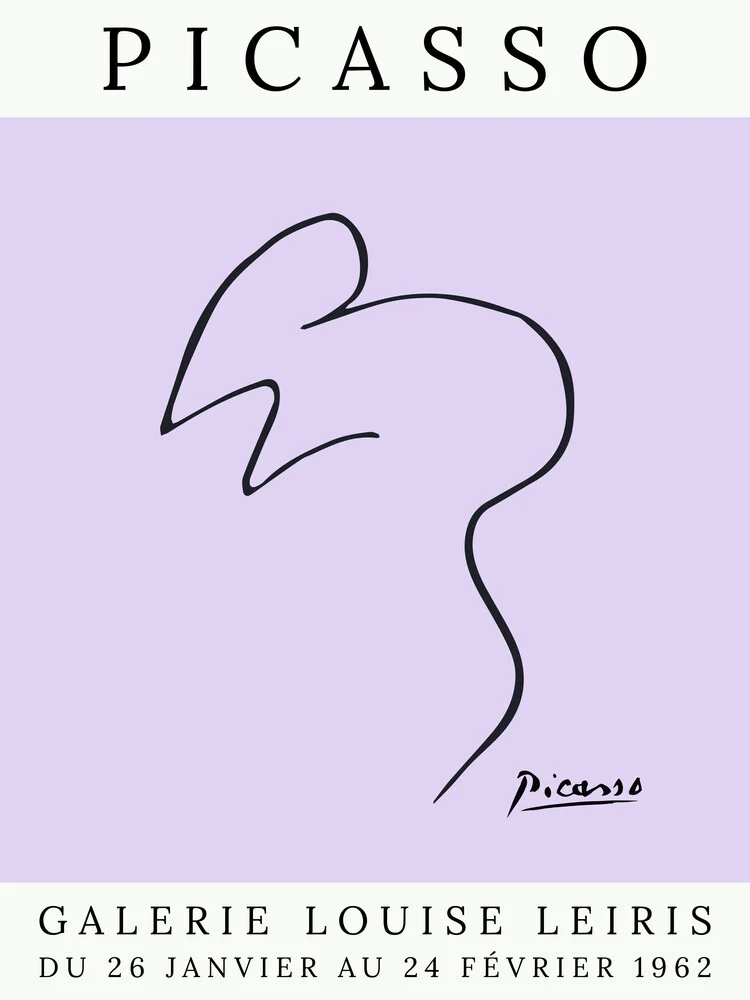 Picasso Maus – lila - fotokunst von Art Classics