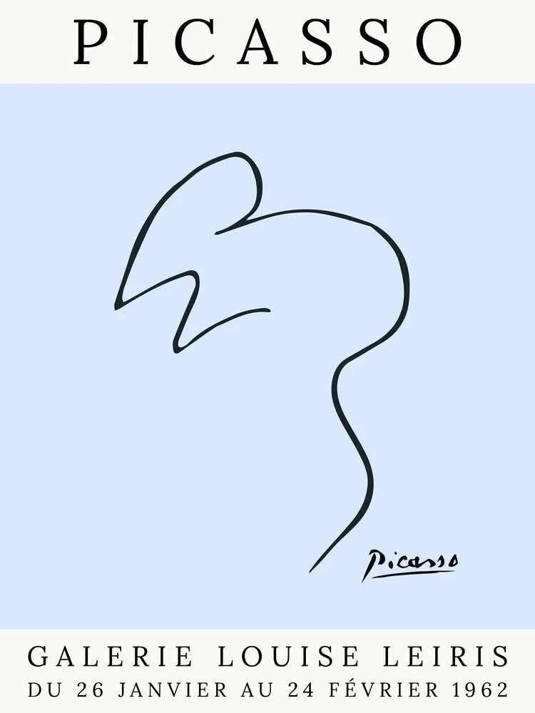Picasso Maus – blau - fotokunst von Art Classics