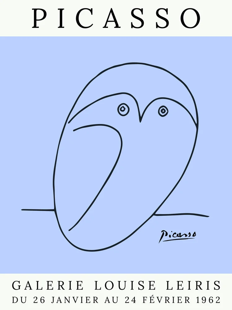 Picasso Eule – violett - fotokunst von Art Classics