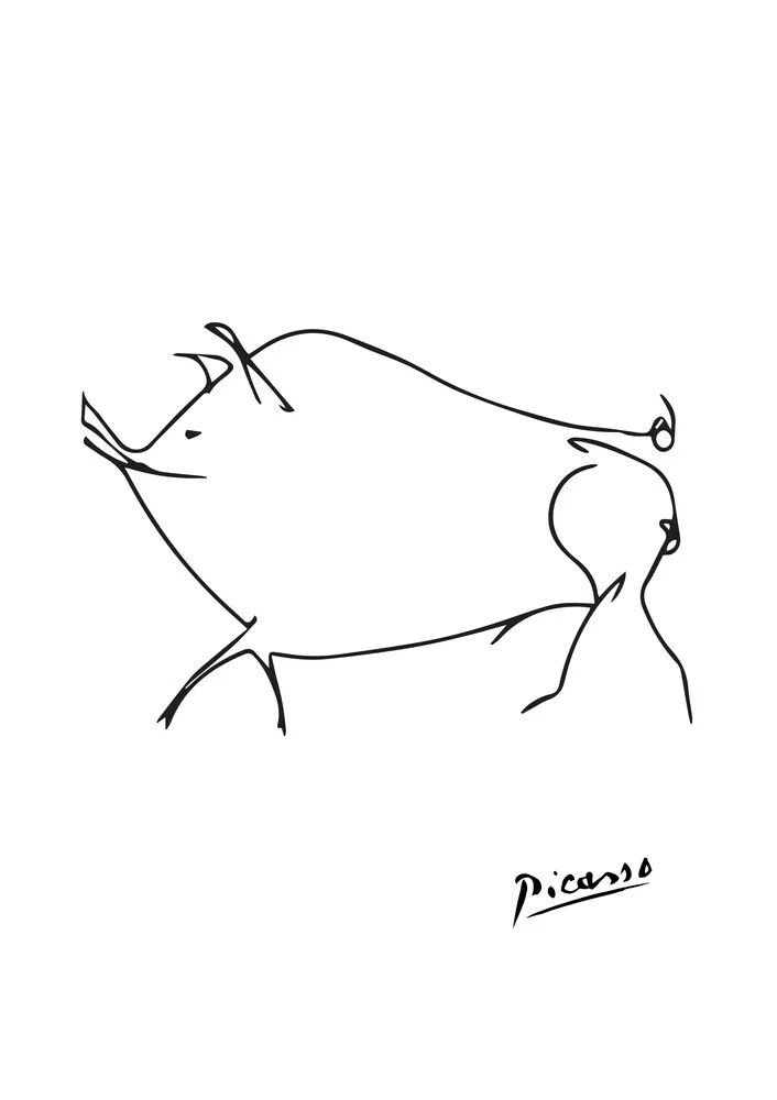 Picasso Schwein - fotokunst von Art Classics