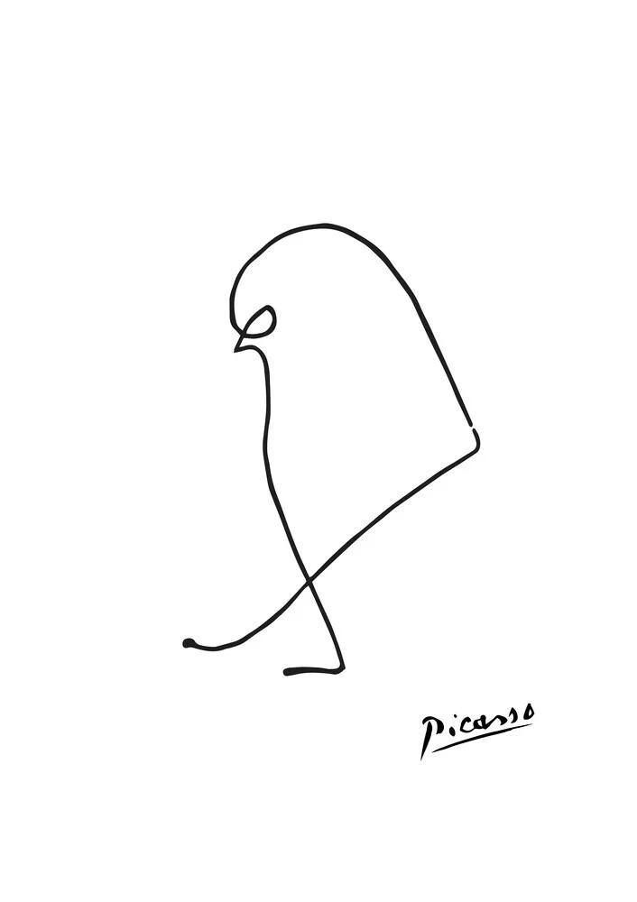 Picasso Spatz - fotokunst von Art Classics