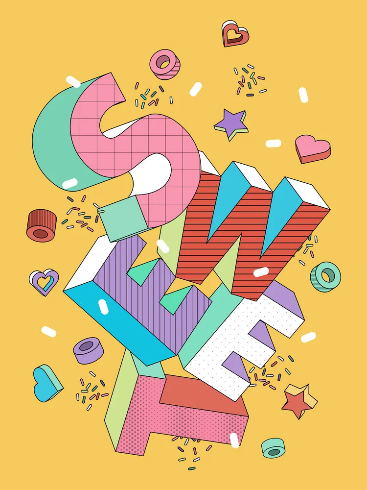 SWEET - 3D type - fotokunst von Ania Więcław