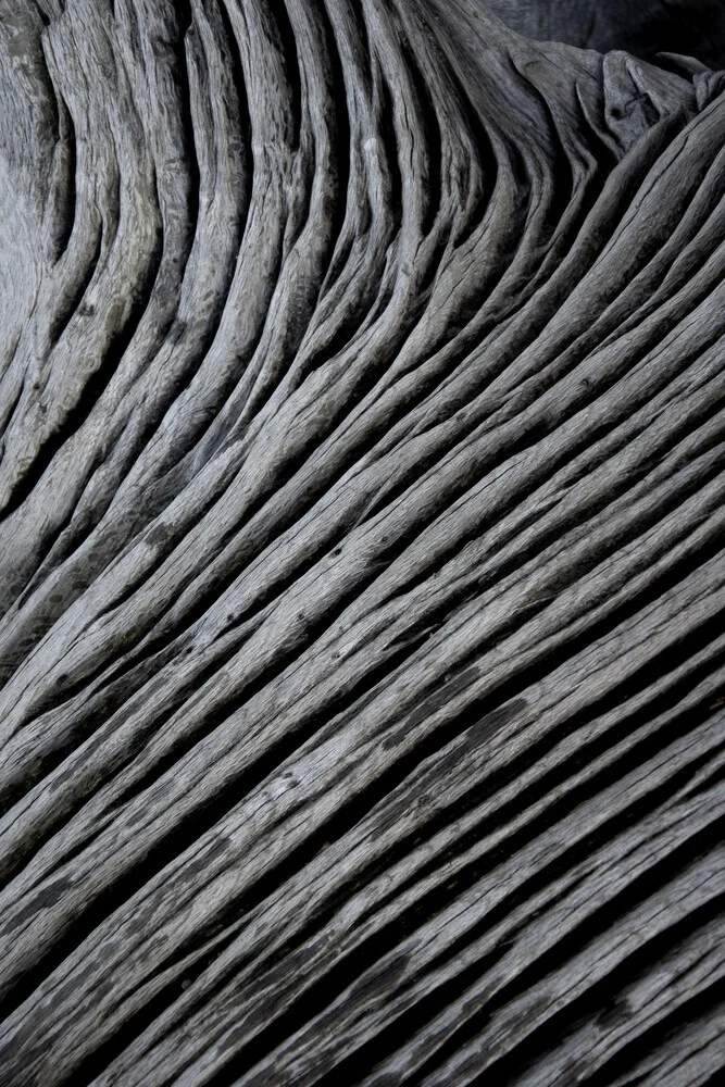 textures - wooden waves and ocean - fotokunst von Studio Na.hili