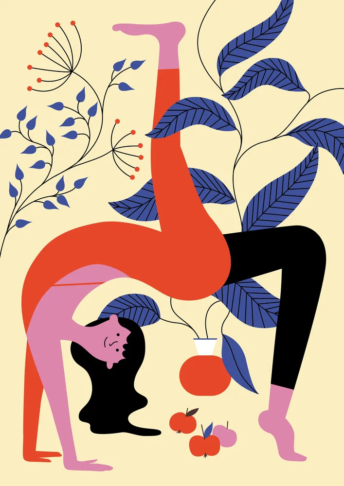 Namaste Yoga Frau - fotokunst von Susann Stefanizen