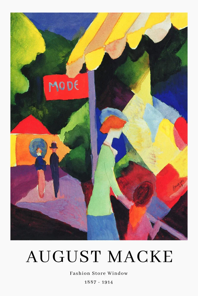 August Macke: Modefenster - Ausstellungsposter - fotokunst von Art Classics