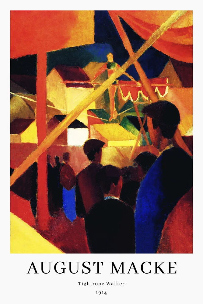 August Macke: Seiltänzer - Ausstellungsposter - fotokunst von Art Classics