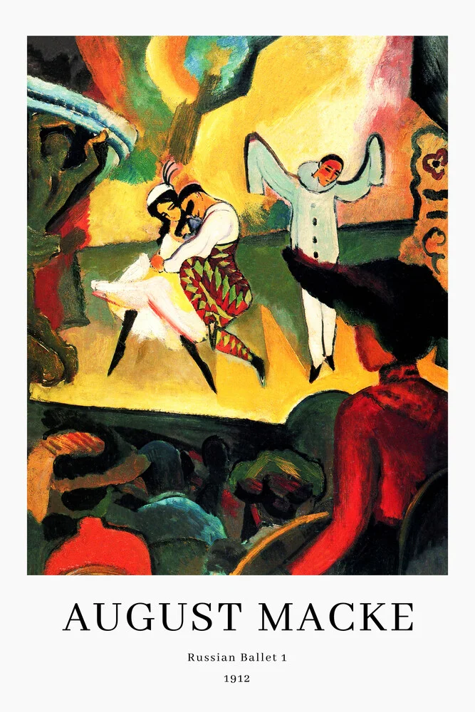 August Macke: Russian Ballet - exhibition poster - Fineart photography by Art Classics
