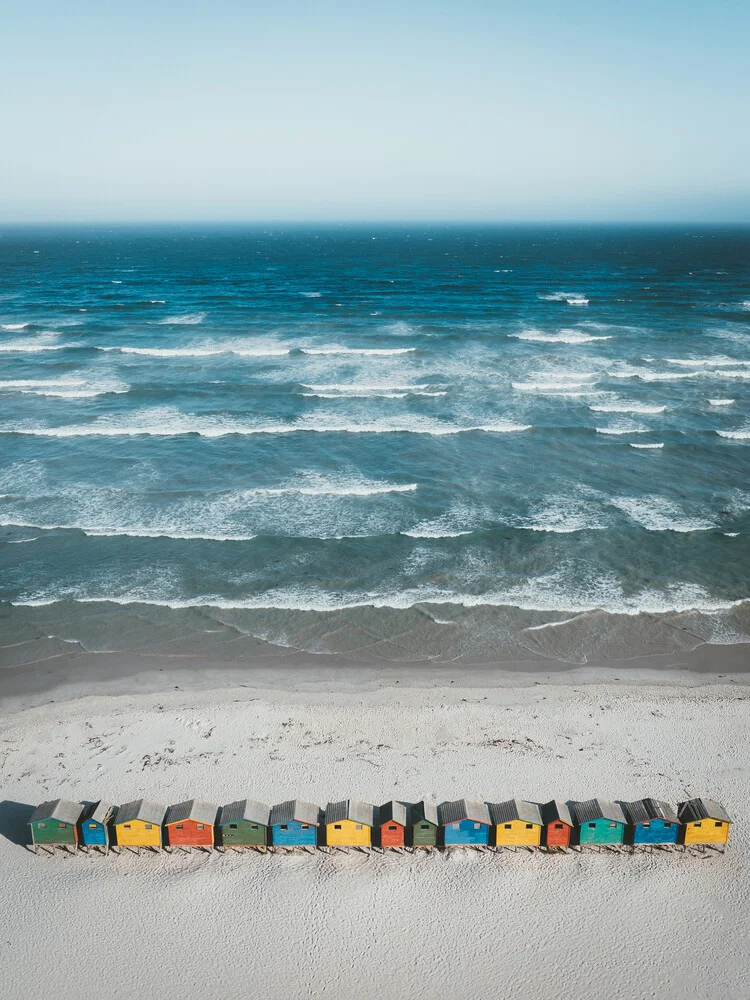 Colorful Muizenberg beach. - Fineart photography by Philipp Heigel