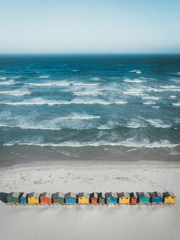 Colorful Muizenberg beach. - fotokunst von Philipp Heigel