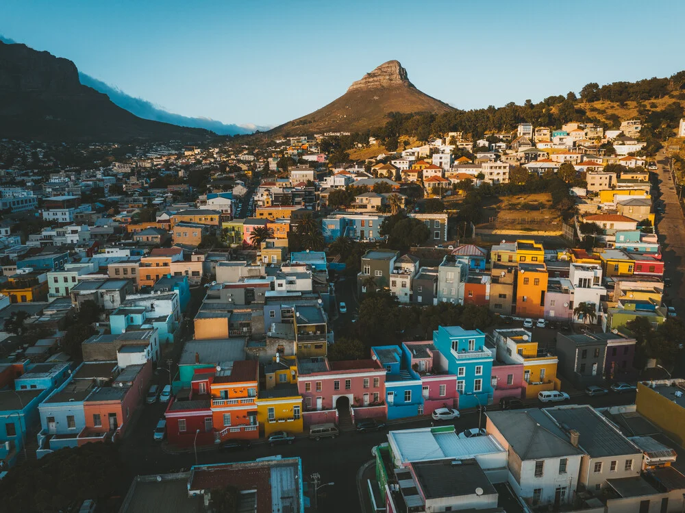Colorful houses of Bo-Kaap. - Fineart photography by Philipp Heigel