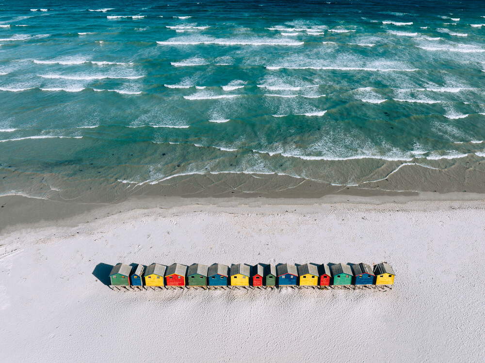 Beach cabins - fotokunst von André Alexander