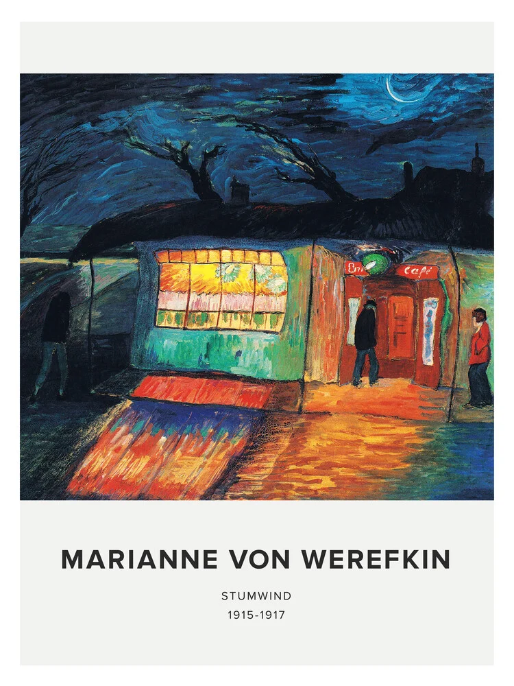 Marianne von Werefkin: Sturmwind (1915-1917) - Ausstellungsposter - fotokunst von Art Classics