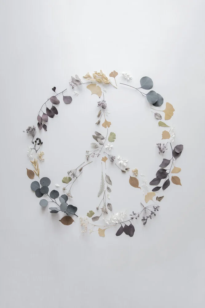 love, flowers & branches - PEACE - fotokunst von Studio Na.hili