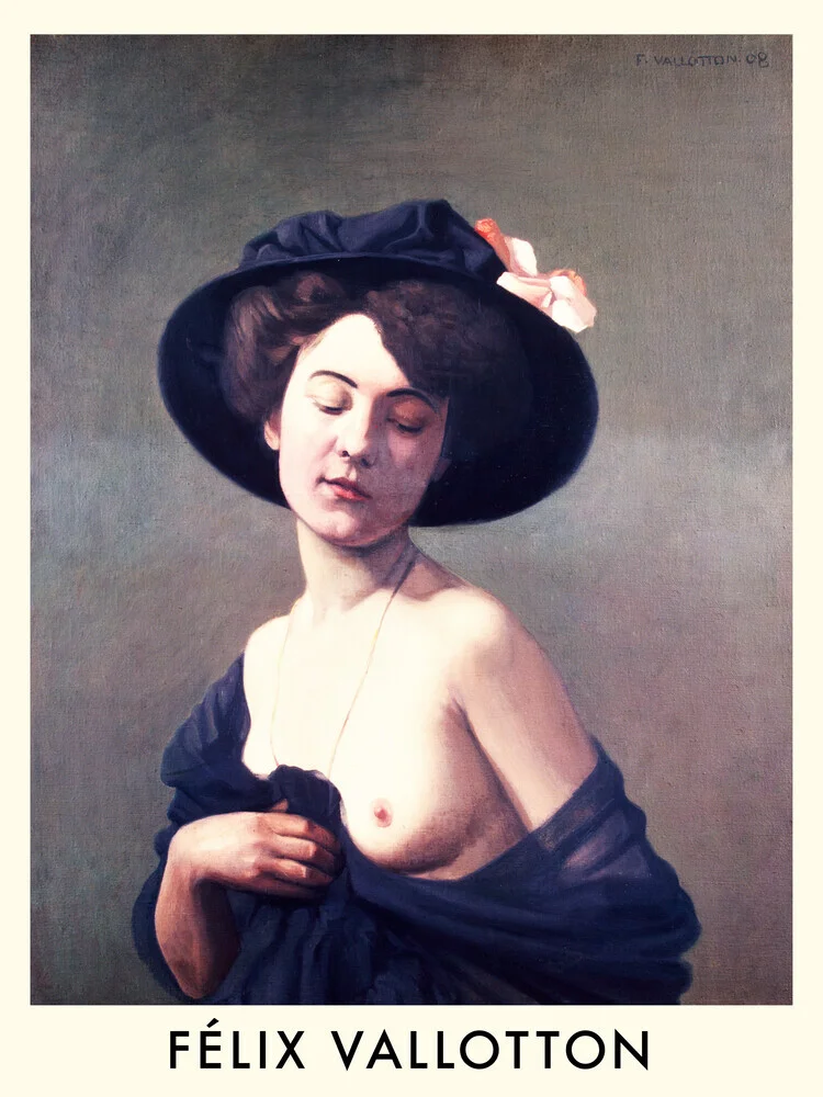 Felix Vallotton: Woman with a Black Hat - Fineart photography by Art Classics