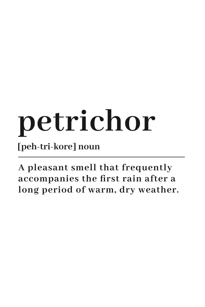 Petrichor - fotokunst von Typo Art