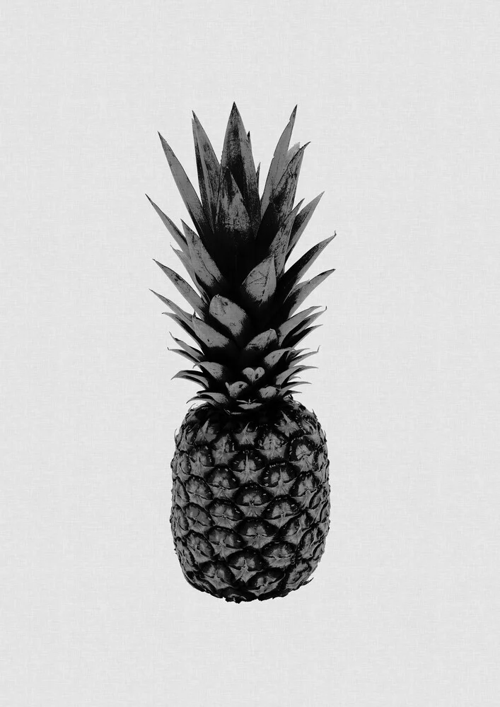 Pineapple Black & White - fotokunst von Orara Studio