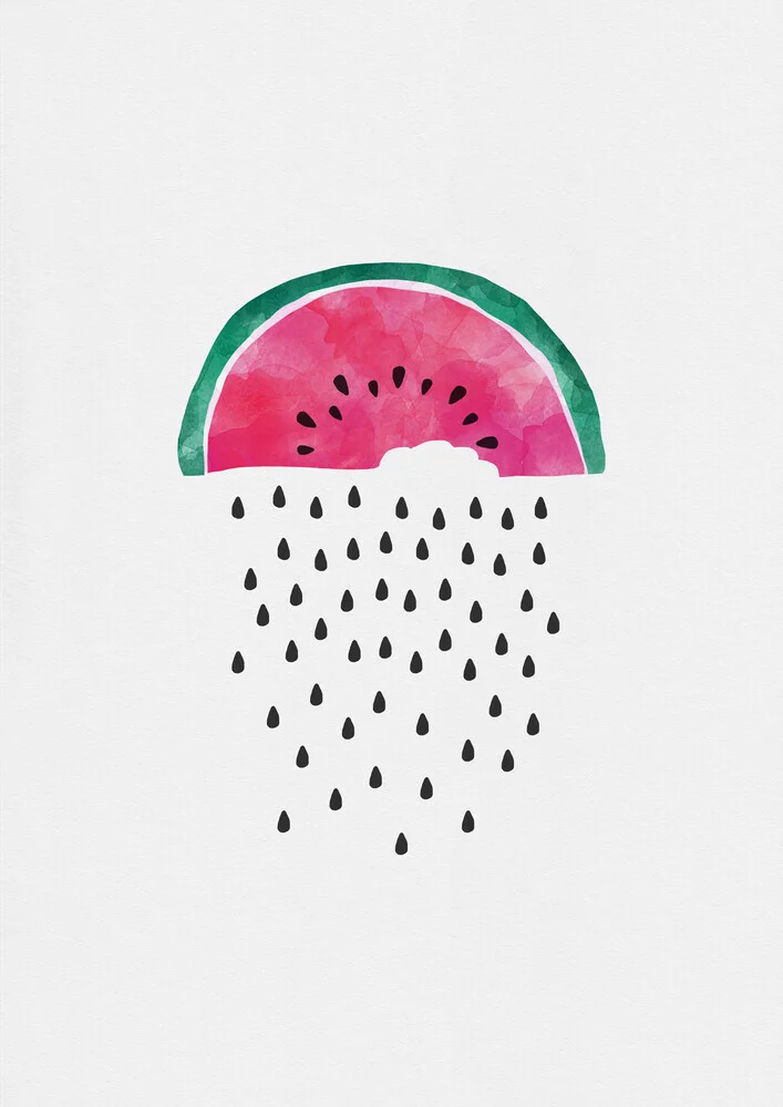 Watermelon Rain - fotokunst von Orara Studio