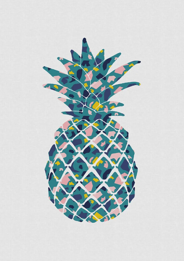 Teal Pineapple - fotokunst von Orara Studio