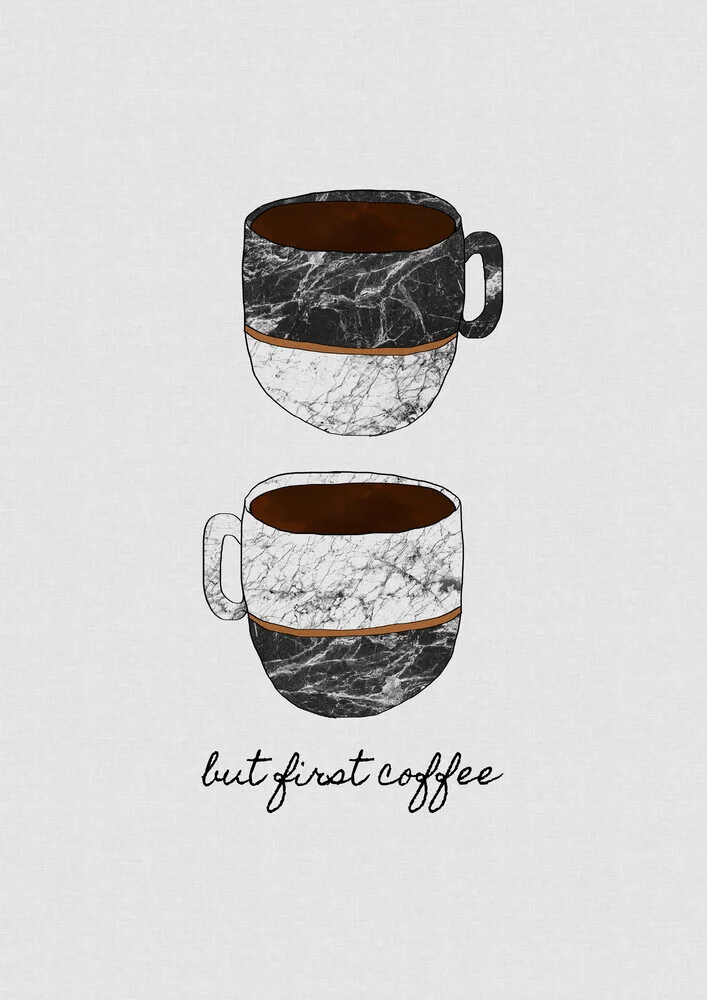 But First Coffee - fotokunst von Orara Studio